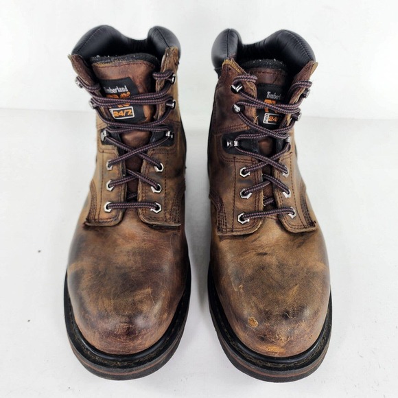 Timberland PRO Men's 6" Pit Boss Steel Toe US 9.5 Brown Industrial Work Boot - Picture 5 of 12